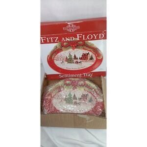 Fitz And Floyd Sentiment Tray‎ Home Warms The Heart With Original Box christmas